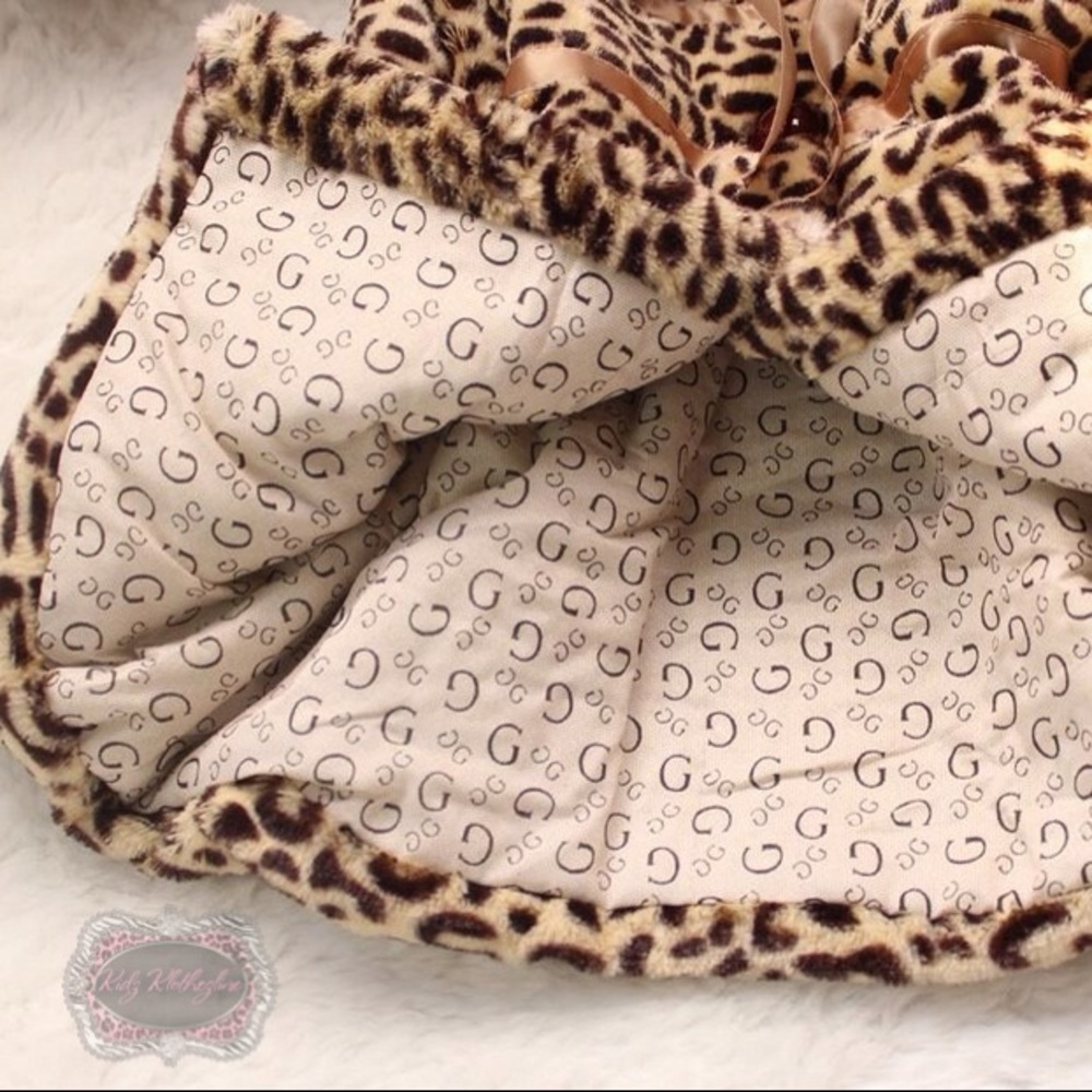 GORGEOUS GIRLS ZIPPER UP LEOPARD COAT JACKET - Picture 3 of 3